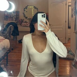 Lulu's Cream Bodysuit